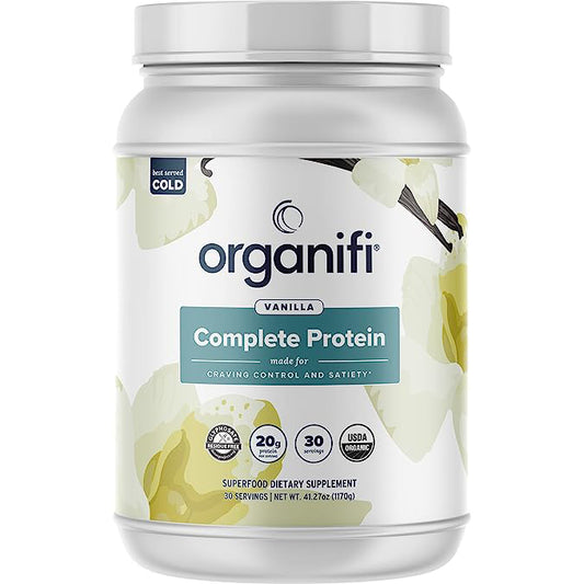 Organifi: Complete Protein Vanilla Flavor - 30 Day Supply