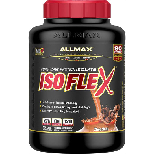 ALLMAX ISOFLEX Whey Protein Isolate, Chocolate - 5 lb
