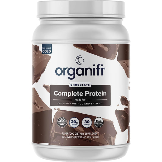 Organifi: Complete Protein Chocolate Flavor - 30 Day Supply