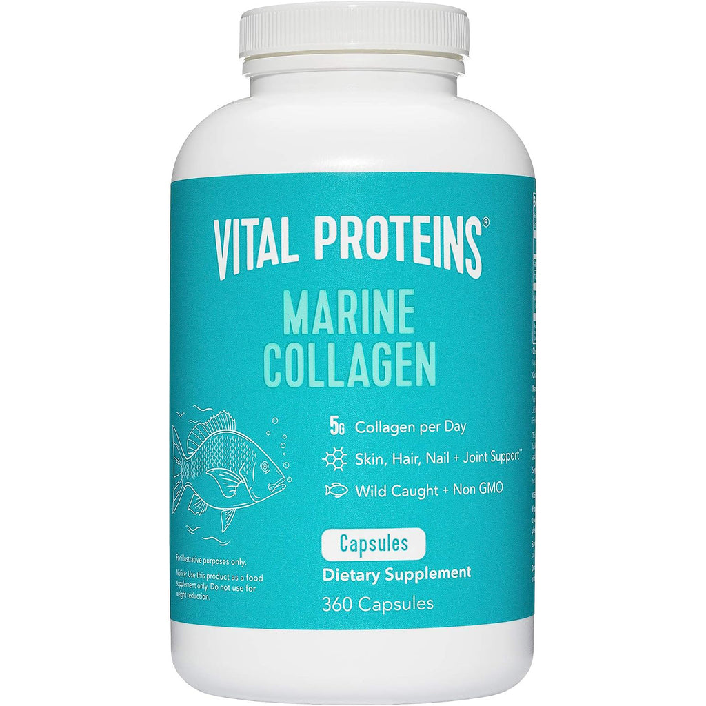 Vital Proteins Marine Collagen Peptides Capsule Supplement (360 Capsul ...