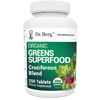 Dr. Berg's Greens Superfood Cruciferous Vegetable Tablets - Vegetable Supplements for Adults w/ 11 Phytonutrient Super Greens Tablets - Energy, Immune System & Liver Veggie Tablets - 250 Tablets