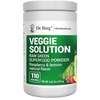 Dr. Berg's (Veggie Solution) Organic Super Greens Powder w/Spirulina - Raw Green Powder Superfood - Vegetable Powder Supplement with Vitamins, Minerals, Enzymes, and Phytonutrients - 110 Servings