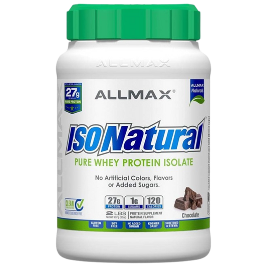 ALLMAX ISONATURAL Whey Protein Isolate, Chocolate - 5 lb