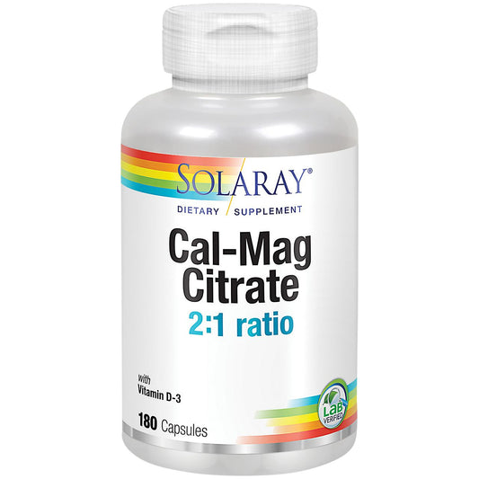 Calcium Magnesium Citrate with Vitamin D (180 Capsules)