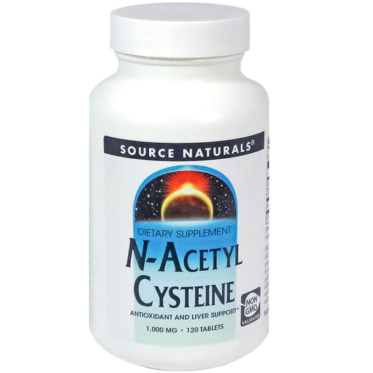 Non-GMO N-Acetyl Cysteine (NC) Antioxidant & Liver Support - 1,000 MG (120 Tablets)