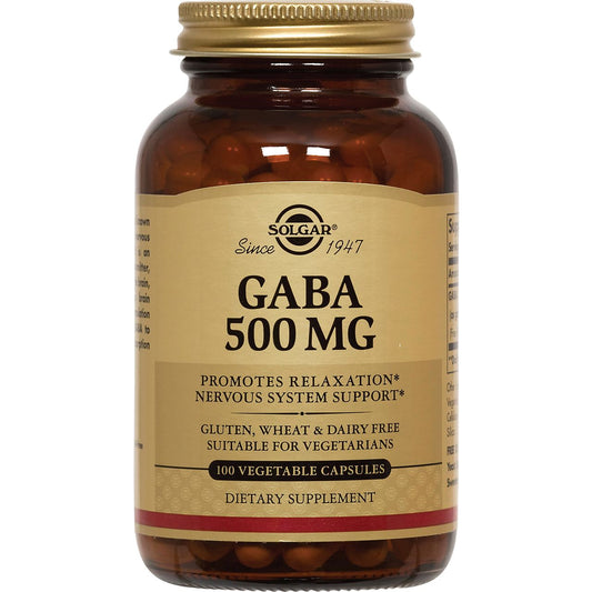 GABA - 500 MG (100 Vegetarian Capsules)