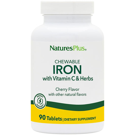 Iron with Vitamin C & Herbs - High Potency (90 Chewable Tablets)