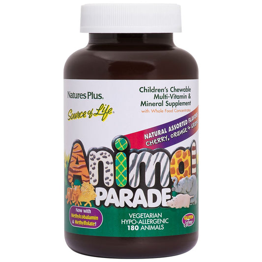 Animal Parade Multivitamin for Kid's - Cherry, Orange & Grape (180 Chewable Tablets)