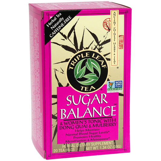 Sugar Balance Herbal Tea - Women's Tonic with Dong Quai & Mulberry (20 Tea Bags)