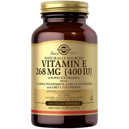 Natural Vitamin E - 400 IU (100 Vegetarian Softgels)