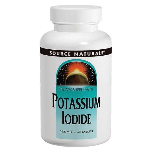 Potassium Iodide for Thyroid Support - 32.5 MG Per Serving (60 Tablets)