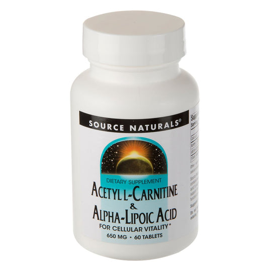 Acetyl L-Carnitine & Alpha-Lipoic Acid - 650 MG (60 Tablets)