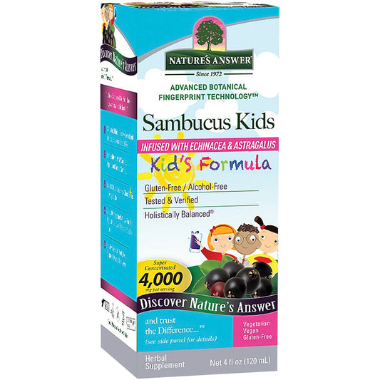 Sambucus Kids Formula - Infused with Echinacea and Astragalus (4 Fluid Ounces)