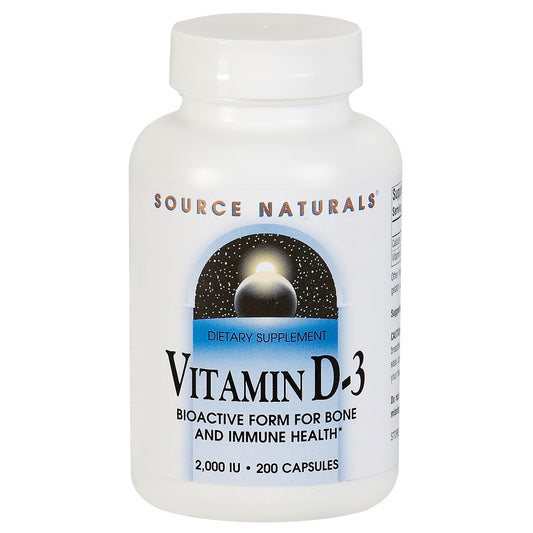 Vitamin D3 - Bioactive Form - 2,000 IU (200 Capsules)