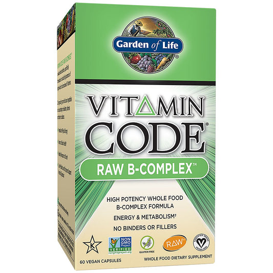Vitamin Code Raw Vitamin B-Complex - High Potency Whole Food Formula (60 Vegan Capsules)