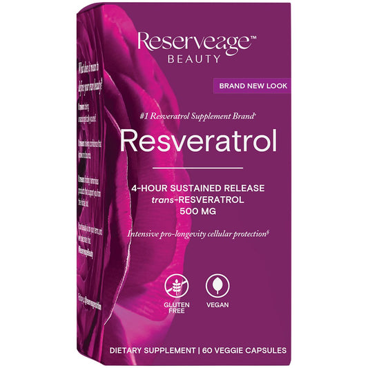 Resveratrol - 4 Hour Sustained Release - 500 MG (60 Vegetarian Capsules)