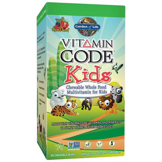 Vitamin Code – Kids Whole Food Multivitamin – Cherry Berry (60 Chewables)