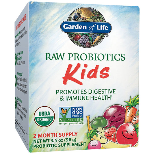 Raw Probiotics Kids Powder – Digestive & Immune Health (60 Servings)