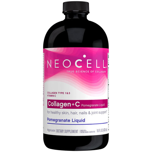 Liquid Collagen+C - 4,000 MG Collagen + Antioxidants - Pomegranate (16 Fluid Ounces)