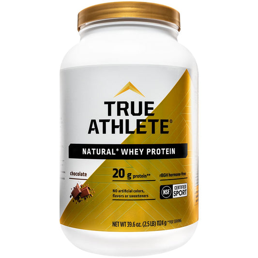 Natural Whey Protein - NSF Certified - Chocolate (2.5 lbs./37 Servings)