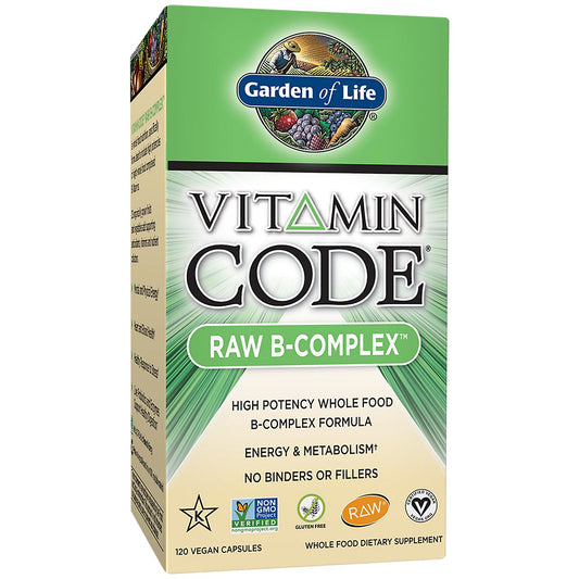 Vitamin Code Raw Vitamin B-Complex - High Potency Whole Food Formula (120 Vegan Capsules)