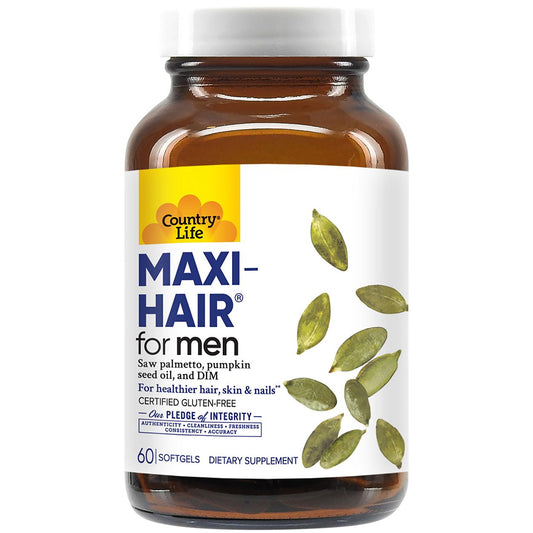Maxi-Hair for Men with Saw Palmetto, Pumpkin Seed Oil & DIM - DHT Blocker (60 Softgels)