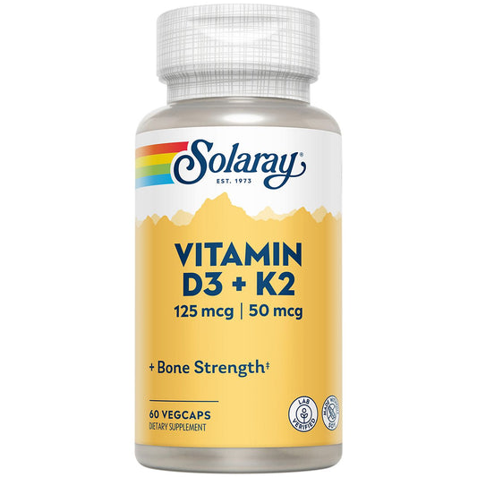 Vitamin D3 & K2 - 5,000 IU D-3 (60 Vegetarian Capsules)