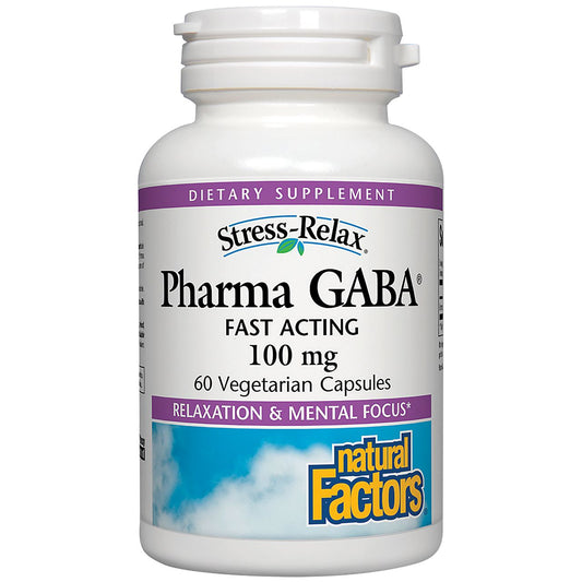 PharmaGABA - Fast Acting - 100 MG (60 Vegetarian Capsules)