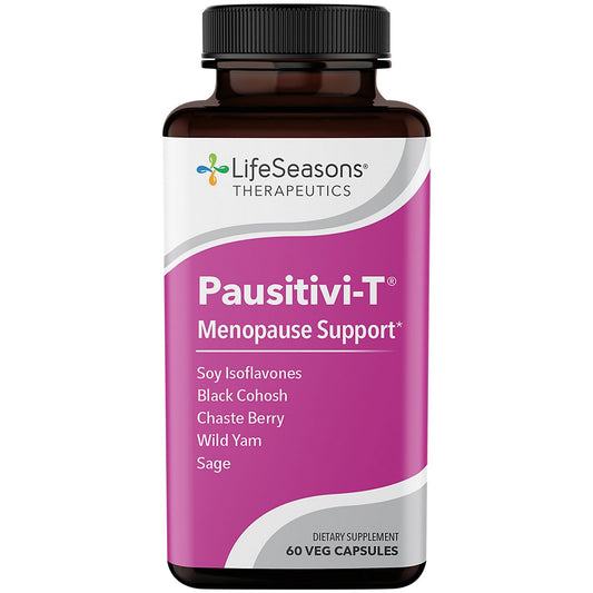 Pausitivi-T for Menopause Support - Soy Isoflavones & Black Cohosh for Hormone Balance (60 Vegetarian Capsules)
