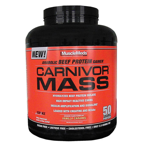 Carnivor Mass Beef Protein - Vanilla Caramel (4.9 Powder)