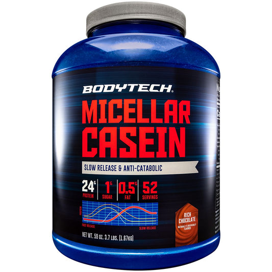 Micellar Casein Protein Powder - Slow Release & Anti-Catabolic - Rich Chocolate (3.7 lbs./52 Servings)