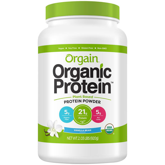 Organic Plant-Based Vegan Protein - Vanilla Bean (20 Servings)