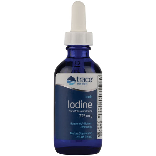 Ionic Iodine from Potassium Iodide - Supports Healthy Thyroid Function - 225mcg (2 Fl. Oz. / 295 Servings)