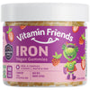 Iron Vegetarian Gummies - 5 MG Iron, B Complex, & Zinc - Strawberry (60 Gummies)