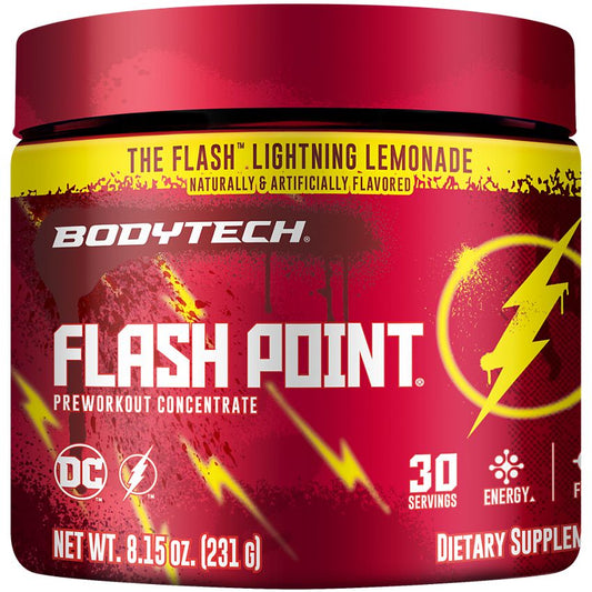 Flash Point – Pre-Workout Concentrate – DC The Flash Lightning Lemonade (8.15 oz./30 Servings)