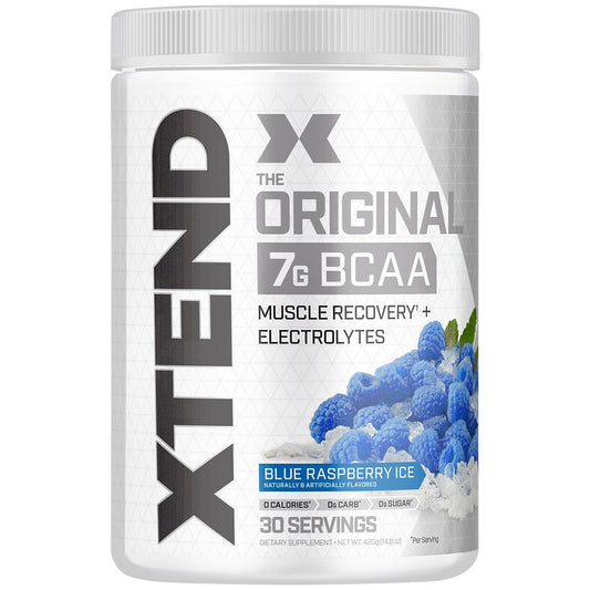 Xtend The Original BCAA Muscle Recovery + Electrolytes - Blue Raspberry Ice (14.8 oz. / 30 Servings)