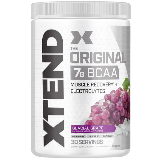 Xtend The Original BCAA Muscle Recovery + Electrolytes - Glacial Grape (14.8 oz. / 30 Servings)