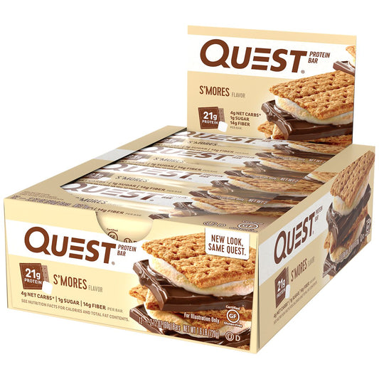 Quest Protein Bar - S'Mores (12 Bars)