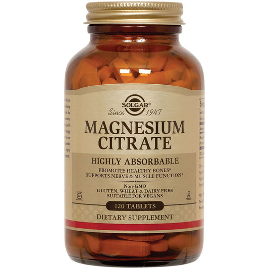 Magnesium Citrate - Promotes Healthy Bones - Highly Absorbable - 420 MG (120 Tablets)