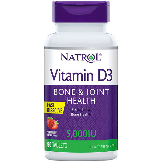 Vitamin D3 - Fast Dissolve - Strawberry - 5,000 IU (90 Tablets)