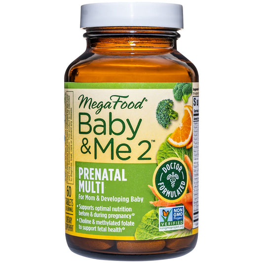 Baby & Me 2 Prenatal Multivitamin - Prenatal & Postnatal Support (60 Tablets)