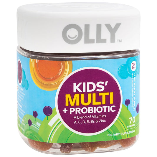 Kids' Gummy Multivitamin plus Probiotics - Berry (70 Gummies)