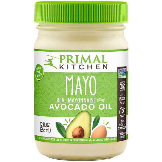 Avocado Oil Mayonnaise - Paleo & Whole 30 Friendly - Soy, Canola, Sugar Free (12 fl oz.)