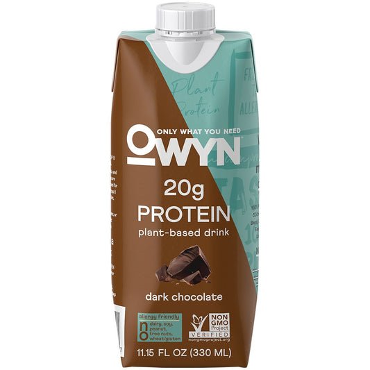 Owyn Plant-Based Protein Shake - Dark Chocolate (4 Drinks)