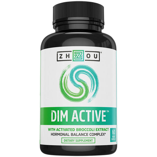 DIM Active with Activated Broccoli Extract - Hormonal Balance Complex (60 Vegetarian Capsules)
