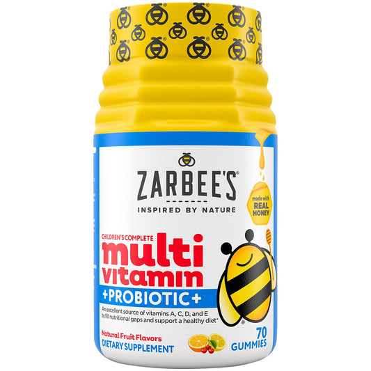 Children's Complete Multivitamin with Probiotics & B-Complex - Natural Fruit (70 Gummies)