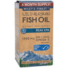 Wild Alaskan Fish Oil Peak EPA - 1000 MG EPA, DHA, Omega 3 - 1,250 MG (120 Softgels)