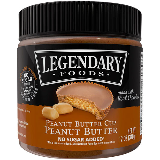 Peanut Butter - Low Carb, Zero Sugar, Keto-Friendly - Peanut Butter Cup Flavored (12 oz. Spread)