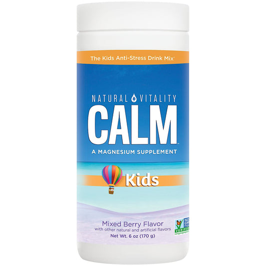 Calm Magnesium Powder for Kid's - Calm-Focus Drink Mix - Mixed Berry (47 Servings)