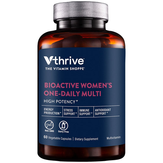 Once-Daily Bioactive Multivitamin for Women - Supports Energy Production & Stress (60 Vegetarian Capsules)
